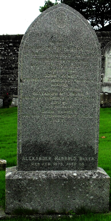 Photo of headstones/Robertina Harrold nee McLennan d1872 hdstn Wick cem_hr